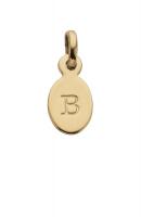 KA Oval Letter B, 18K Gold Vermeil